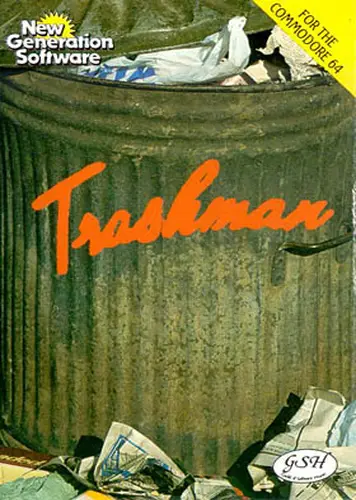 Trashman C64 box art
