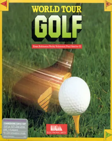 World Tour Golf C64 box art