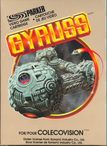 Gyruss ColecoVision box art