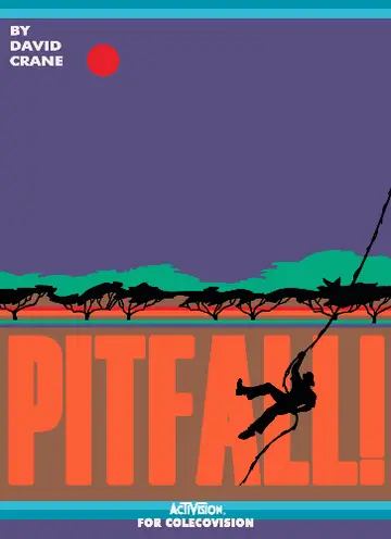 Pitfall! ColecoVision box art
