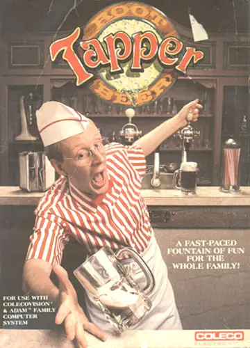 Root Beer Tapper ColecoVision box art