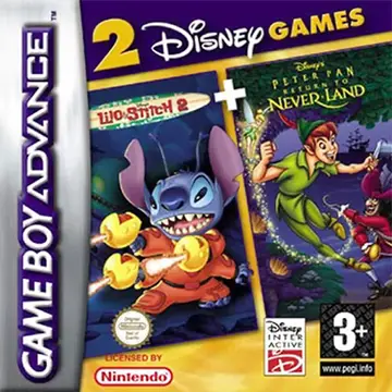 2 Disney Games: Lilo & Stitch 2 + Peter Pan: Return to Neverland box art