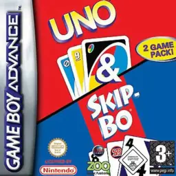 2 Game Pack!: Uno & Skip-Bo GBA box art