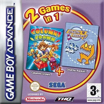 2 Games in 1: Columns Crown + ChuChu Rocket! box art