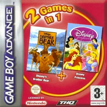 2 Games in 1: Disney Princess + Brother Bear box art