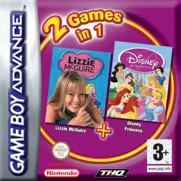 2 Games in 1: Disney Princess + Lizzie McGuire box art