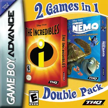 2 Games in 1: Finding Nemo: The Continuing Adventures + The Incredibles box art