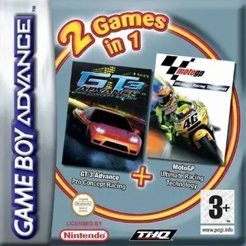 2 Games in 1: Moto GP + GT Advance 3: Pro Concept Racing box art