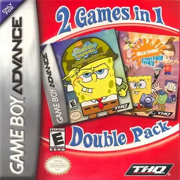 2 Games in 1: SpongeBob SquarePants: Battle for Bikini Bottom + Nicktoons: Freeze Frame Frenzy box art