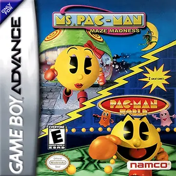 2 Great Games!: Pac-Man World + Ms. Pac-Man: Maze Madness box art