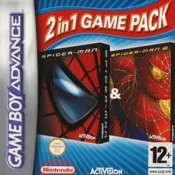 2 in 1 Game Pack: Spider-Man & Spider-Man 2 GBA box art