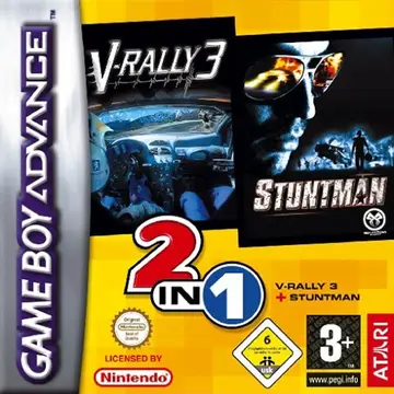 2 in 1: V-Rally 3 + Stuntman GBA box art