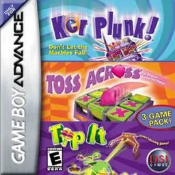 3 Game Pack!: Ker Plunk! + Toss Across + Tip It GBA box art