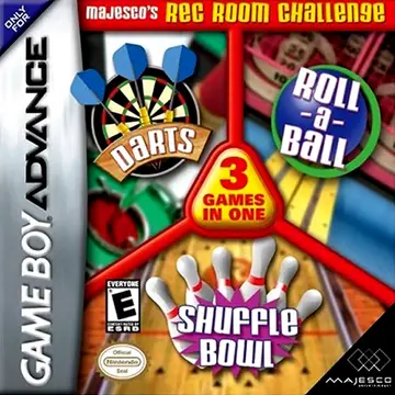 3 Games in One: Darts + Roll-a-Ball + Shuffle Bowl GBA box art