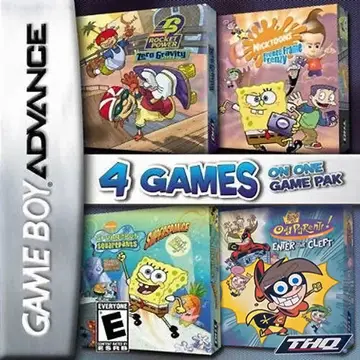4 Games on One Game Pak GBA box art