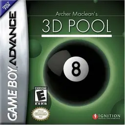 Archer MacLean's 3D Pool GBA box art