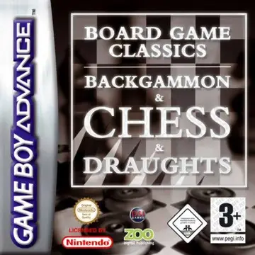 Board Game Classics: Backgammon & Chess & Draughts GBA box art