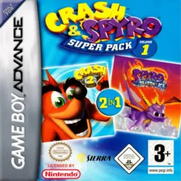Crash & Spyro Super Pack Volume 1 box art