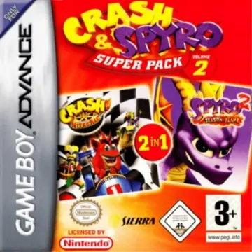 Crash & Spyro Super Pack Volume 2 GBA box art