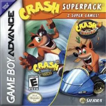 Crash Superpack: Crash Bandicoot 2: N-Tranced + Crash Nitro Kart box art