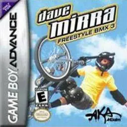 Dave Mirra Freestyle BMX 3 GBA box art