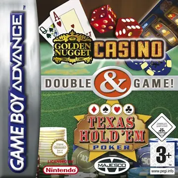 Double Game!: Golden Nugget Casino & Texas Hold 'em Poker GBA box art