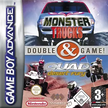 Double Game!: Quad Desert Fury & Monster Trucks GBA box art
