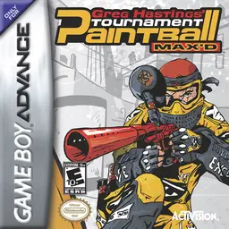 Greg Hastings Tournament Paintball MAX'D GBA box art