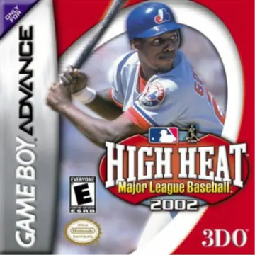 High Heat Major League Baseball 2002 GBA box art