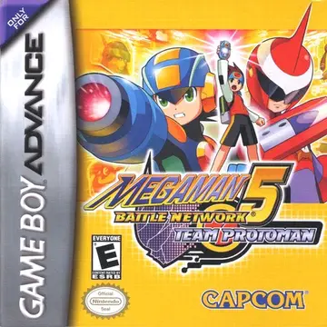 Mega Man Battle Network 5: Team ProtoMan GBA box art