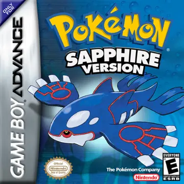 Pokémon Sapphire GBA box art