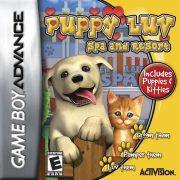 Puppy Luv: Spa and Resort GBA box art