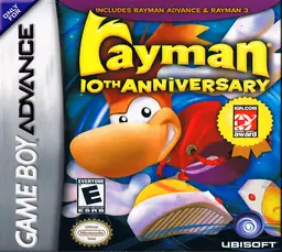 Rayman: 10th Anniversary GBA box art