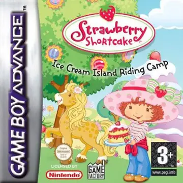 Strawberry Shortcake: Ice Cream Island: Riding Camp GBA box art