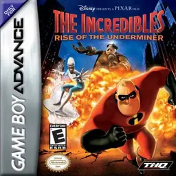 The Incredibles: Rise of the Underminer GBA box art