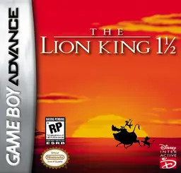 The Lion King 1 1-2 GBA box art