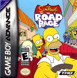 The Simpsons: Road Rage GBA box art
