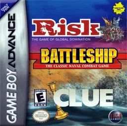 Three-in-One Pack: Risk + Battleship + Clue box art