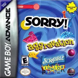 Three-in-One Pack: Sorry! + Aggravation + Scrabble Junior GBA box art