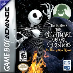 Tim Burton's The Nightmare Before Christmas: The Pumpkin King GBA box art