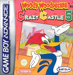 Woody Woodpecker in Crazy Castle 5 GBA box art