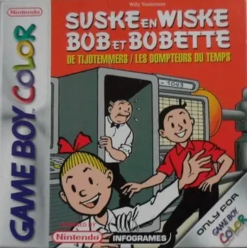 Bob et Bobette: Les Dompteurs du Temps GBC box art