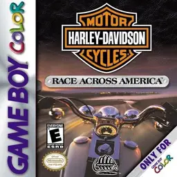 Harley-Davidson Motor Cycles: Race Across America GBC box art