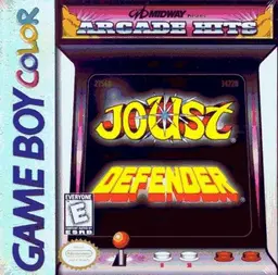 Midway Presents Arcade Hits: Joust & Defender GBC box art