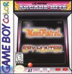 Midway Presents Arcade Hits: Moon Patrol & Spy Hunter GBC box art