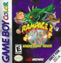Rampage 2: Universal Tour GBC box art