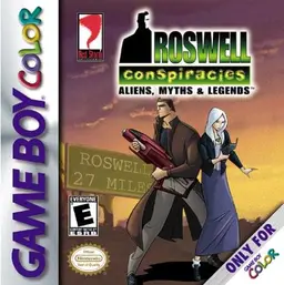 Roswell Conspiracies: Aliens, Myths & Legends GBC box art