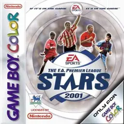 The F.A. Premier League Stars 2001 GBC box art
