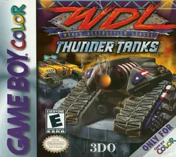 WDL: World Destruction League: Thunder Tanks GBC box art