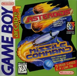 Arcade Classic No. 1: Asteroids & Missile Command box art